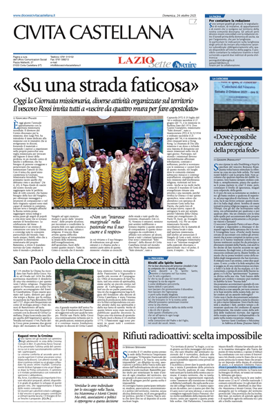  Avvenire - pagina diocesana del 24/10/2021